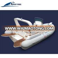 Goethe 6.8m Fiberglass luxury rigid boat fiberglass rib yacht large inflatable boat