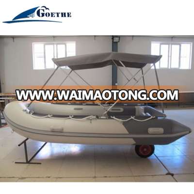 CE 360cm Hypalon/PVC Inflatable aluminum floor high speed inflatable boats